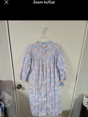 NWT DEADSTOCK VINTAGE GRANNYCORE COTTAGE CORE 100% COTTON FLORAL Night GOWN SZ L